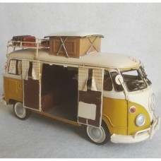 blikken volkswagen bus - camper - T1 - woondecoratie - met VW licentie - 25x12x15cm