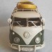 Volkswagen T1 bus met boot - blikken woondecoratie - met VW licentie - 27x12x14cm