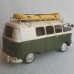 Volkswagen T1 bus met boot - blikken woondecoratie - met VW licentie - 27x12x14cm