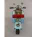 scooter Vespa blauw blik maddeco