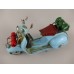 scooter Vespa blauw blik maddeco